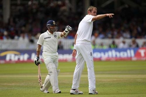 Sachin and Broad have had numerous duels during the former's playing career