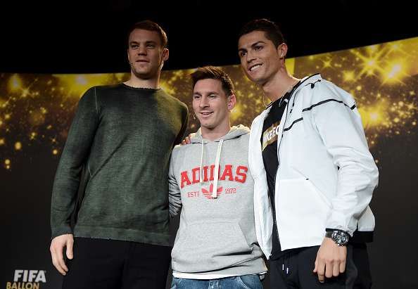 neuer ronaldo and messi