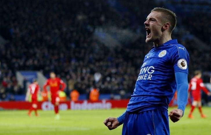Image result for jamie vardy vs liverpool