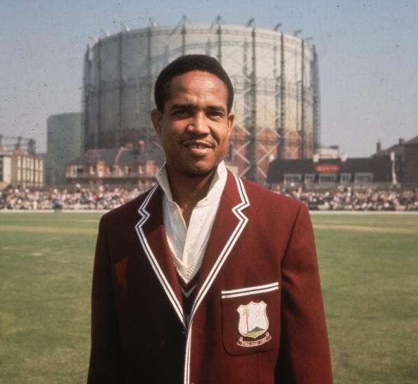 Gary Sobers before the start of the 5th Test between the West Indies and England at the Oval.    (Photo by Titmuss/Getty Images)