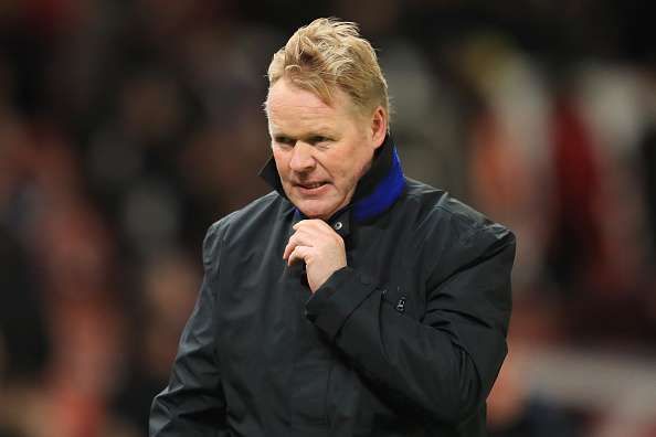 STOKE ON TRENT, ENGLAND - FEBRUARY 01: Ronald Koeman, Manager of Everton looks on during the Premier League match between Stoke City and Everton at Bet365 Stadium on February 1, 2017 in Stoke on Trent, England.  (Photo by Richard Heathcote/Getty Images)