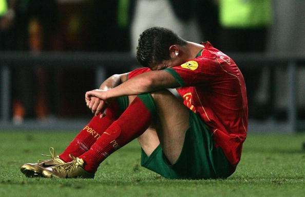 Cristiano Ronaldo crying