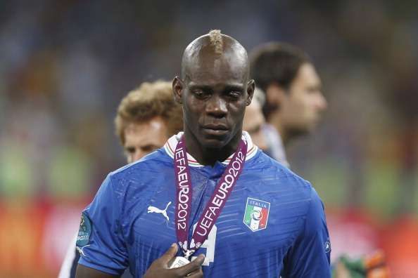 Mario Balotelli crying