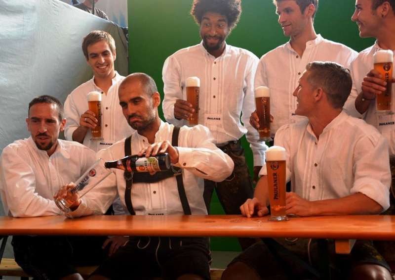 Pep Guardiola Bayern Munich beer