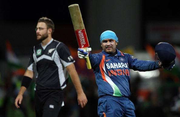 Image result for sehwag in 2009 new zealand tour