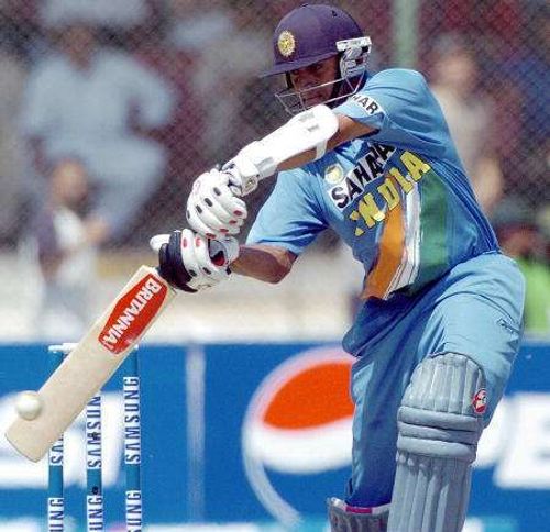 Rahul Dravid scored 99 in the first ODI of the 2004 series in Pakistan