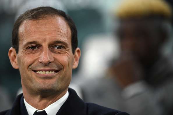 TURIN, ITALY - FEBRUARY 17:  Juventus FC head coach Massimiliano Allegri looks on during the Serie A match between Juventus FC and US Citta di Palermo at Juventus Stadium on February 17, 2017 in Turin, Italy.  (Photo by Valerio Pennicino/Getty Images)