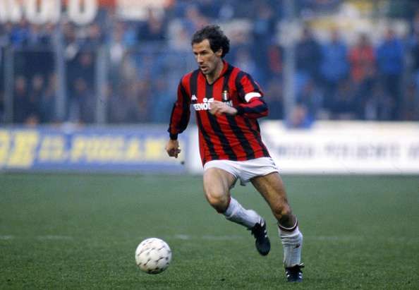 Baresi&rsquo;s entire football career was at AC Milan.