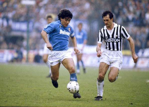 Maradona helped Napoli to two league titles