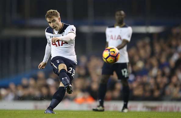 christian eriksen tottenham free-kick