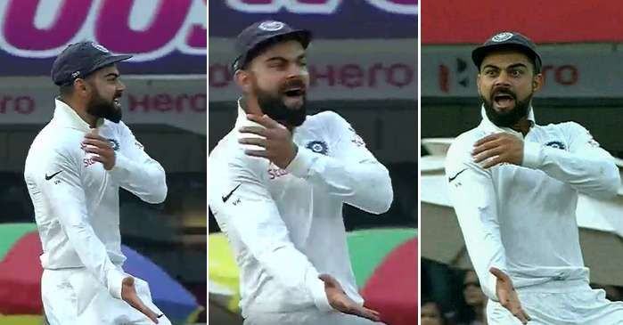 Kohli was pumped up as Warner was dismissed