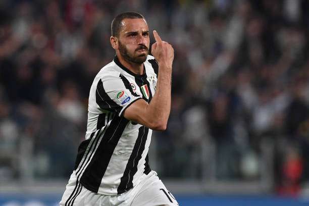 TURIN, ITALY - APRIL 23:  Leonardo Bonucci of Juventus FC celebrates a goal during the Serie A match between Juventus FC and Genoa CFC at Juventus Stadium on April 23, 2017 in Turin, Italy.  (Photo by Valerio Pennicino/Getty Images)