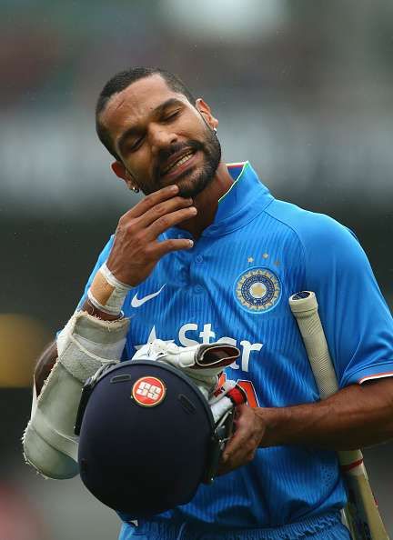 Shikhar Dhawan sad