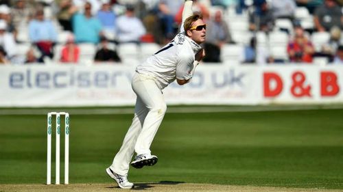 Essex spinner Simon Harmer