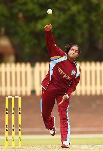 Anisa Mohammed bowling