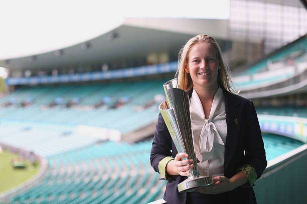 SYDNEY, AUSTRALIA - APRIL 09: Meg Lanning, the captain of Australian Women&#039;s cricket team, the Southern Stars, poses for a photograph during the Australian Southern Stars T20 World Cup Welcome Home Reception at Sydney Cricket Ground on April 9, 2014 in Sydney, Australia.  (Photo by Joosep Martinson/Getty Images)