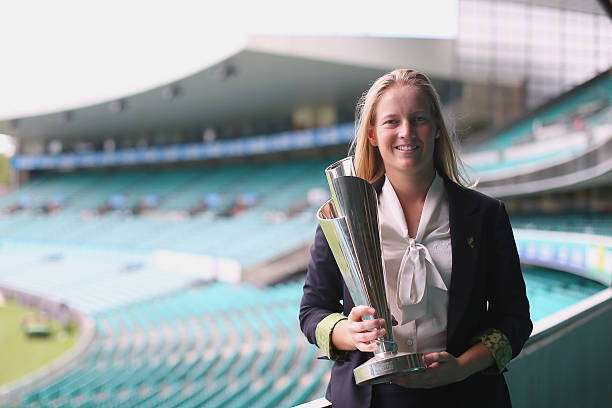 SYDNEY, AUSTRALIA - APRIL 09: Meg Lanning, the captain of Australian Women's cricket team, the Southern Stars, poses for a photograph during the Australian Southern Stars T20 World Cup Welcome Home Reception at Sydney Cricket Ground on April 9, 2014 in Sydney, Australia.  (Photo by Joosep Martinson/Getty Images)