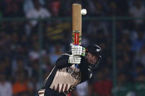 FILE PHOTO: Cricket - England v New Zealand - World Twenty20 cricket tournament semi-final - New Delhi, India - 30/03/2016. New Zealand's Colin Munro plays a shot. REUTERS/Adnan Abidi