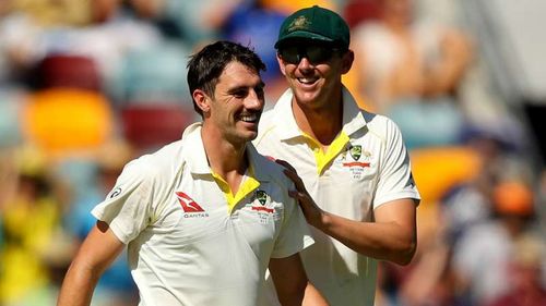 Pat Cummins and fellow Australia bowler Josh Hazlewood