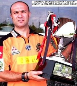 Coach Amir with Brunei Championship cup