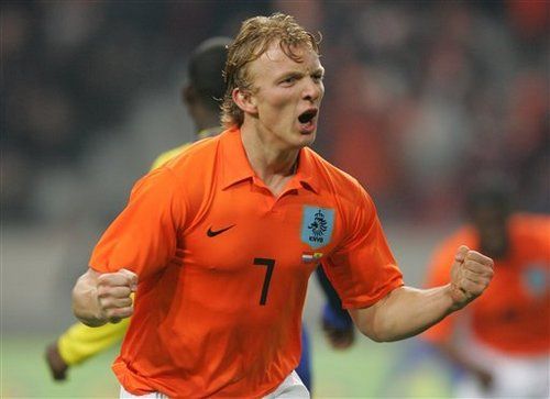 Dirk Kuyt impressed in the first half before making way for Arjen Robben