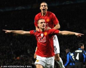 NEmanja Vidic and Rio Ferdinand