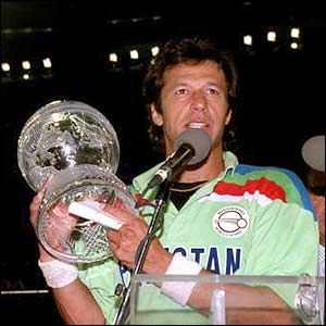 Imran Khan won the world cup for Pakistan in 1992