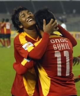 Nirmal with Sunil Chettri