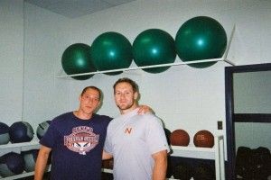 Pictured with Assistant S&amp;C coach at Northwestern State Universty, USA.