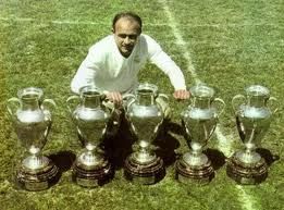 Di St&Atilde;&copy;fano and the 5 Champions League trophies: 1956, 57, 58, 59 and 60 