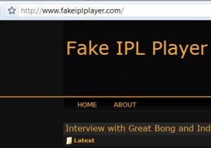 fake ipl player website